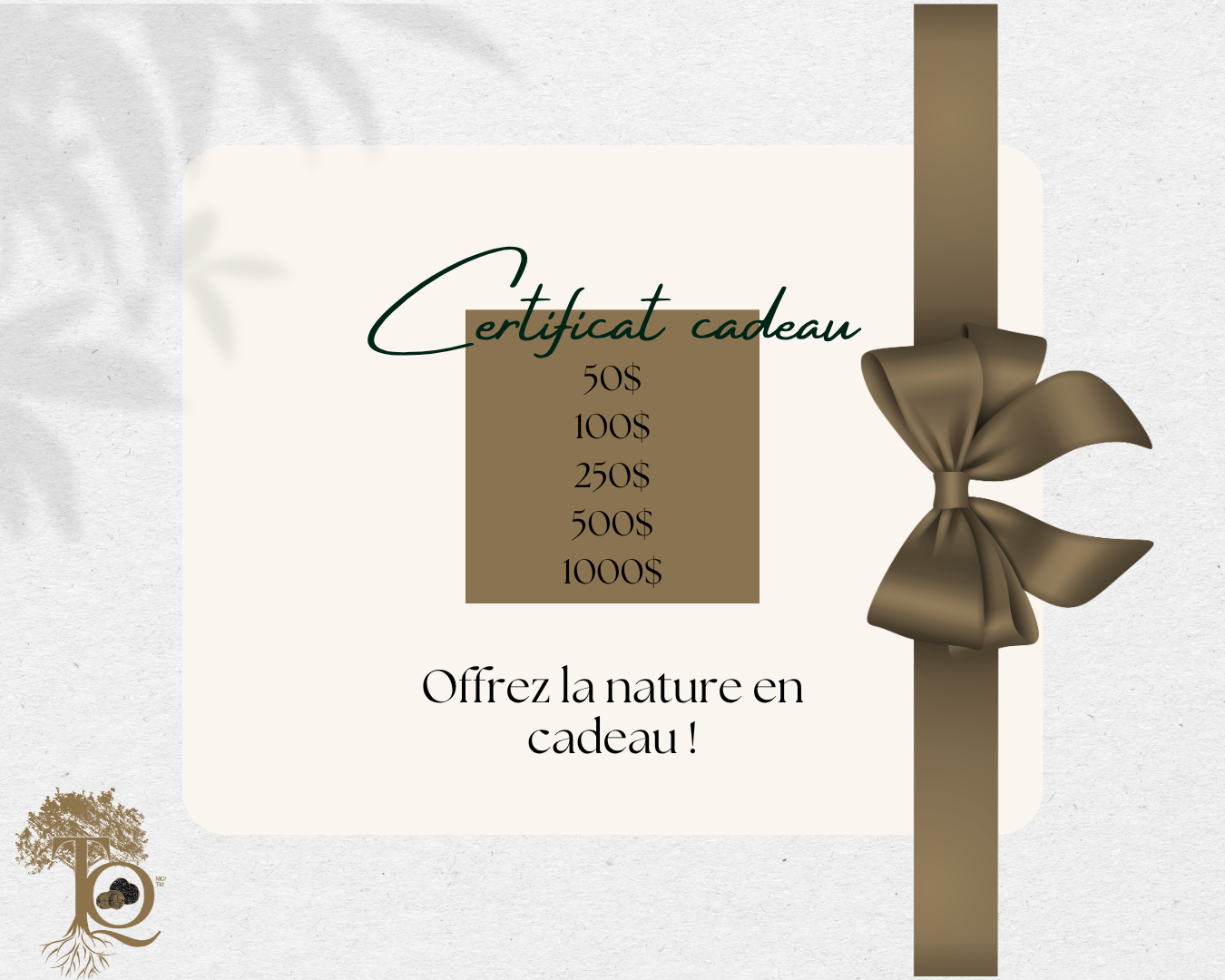 Certificat cadeau